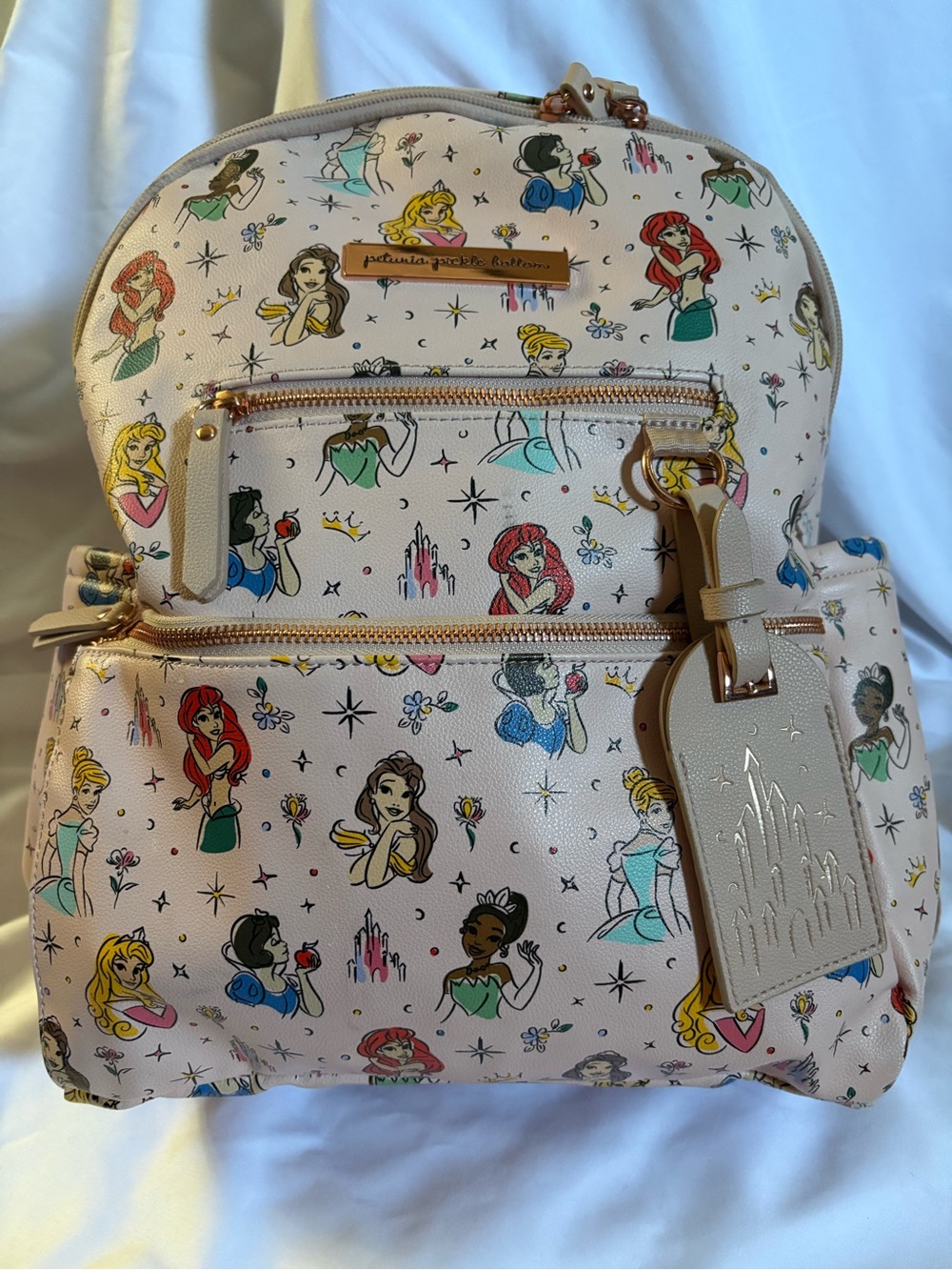 Petunia Pg Cream Disney Princess Pattern Mini Backpack